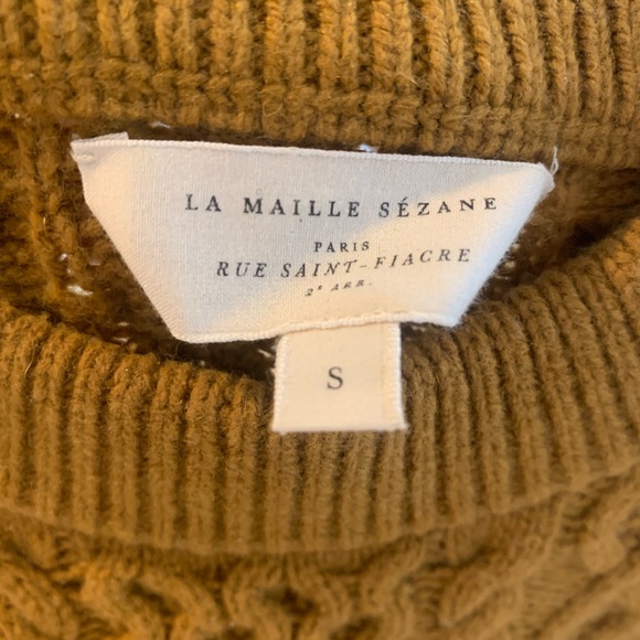 Sézane Gregorie Sweater Vest in Curry - Picture 4 of 5